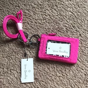 BRAND NEW Vera Bradley lanyard and card case
